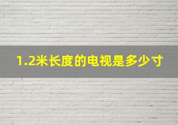 1.2米长度的电视是多少寸