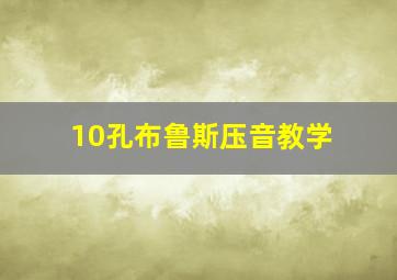 10孔布鲁斯压音教学