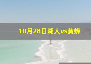 10月28日湖人vs黄蜂