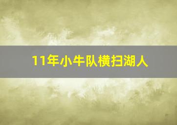 11年小牛队横扫湖人