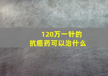 120万一针的抗癌药可以治什么