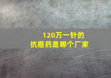 120万一针的抗癌药是哪个厂家