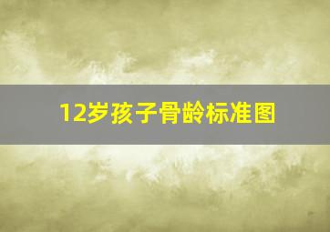 12岁孩子骨龄标准图