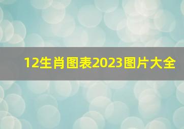 12生肖图表2023图片大全