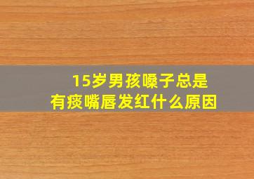 15岁男孩嗓子总是有痰嘴唇发红什么原因