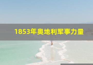 1853年奥地利军事力量