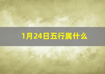 1月24日五行属什么