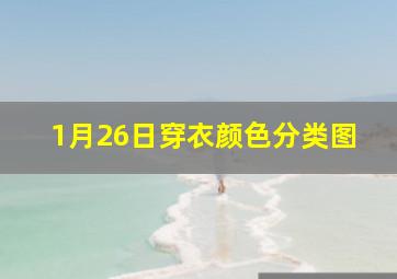 1月26日穿衣颜色分类图