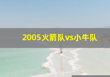 2005火箭队vs小牛队