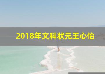 2018年文科状元王心怡