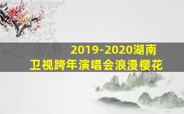 2019-2020湖南卫视跨年演唱会浪漫樱花