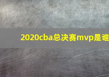 2020cba总决赛mvp是谁