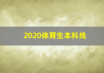 2020体育生本科线