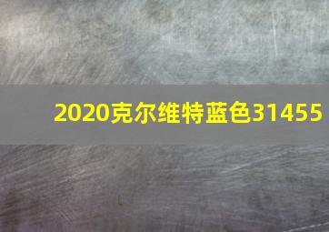 2020克尔维特蓝色31455