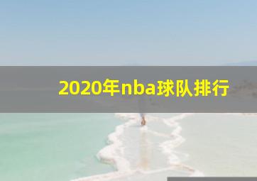 2020年nba球队排行