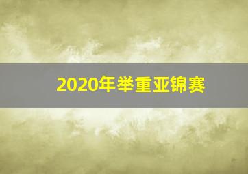 2020年举重亚锦赛