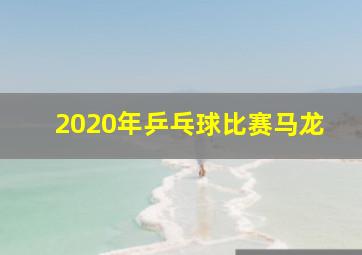 2020年乒乓球比赛马龙