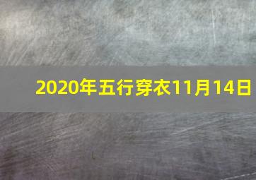 2020年五行穿衣11月14日