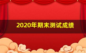 2020年期末测试成绩