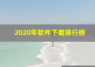 2020年软件下载排行榜