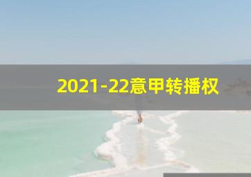 2021-22意甲转播权