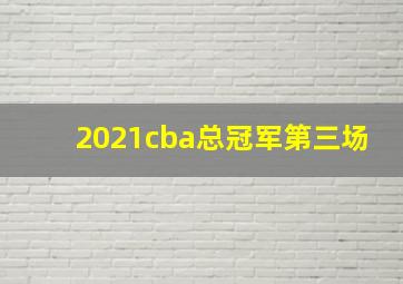 2021cba总冠军第三场