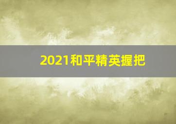 2021和平精英握把