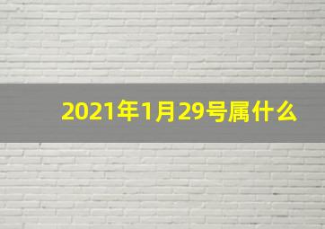 2021年1月29号属什么