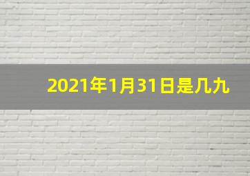 2021年1月31日是几九