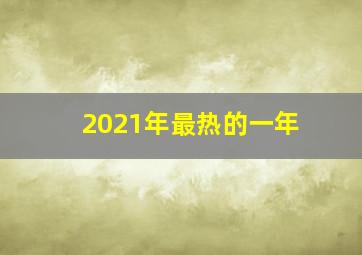 2021年最热的一年