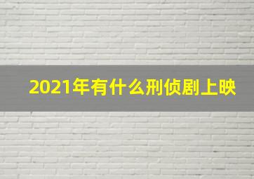 2021年有什么刑侦剧上映