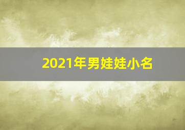 2021年男娃娃小名