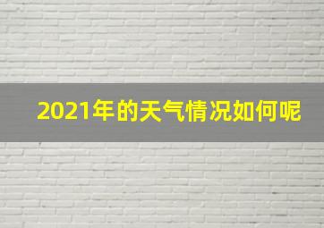 2021年的天气情况如何呢