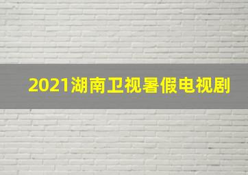 2021湖南卫视暑假电视剧