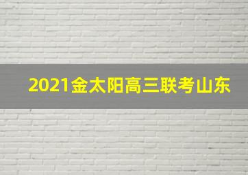 2021金太阳高三联考山东