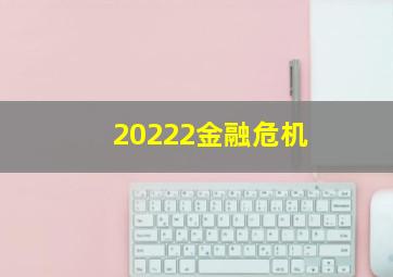 20222金融危机