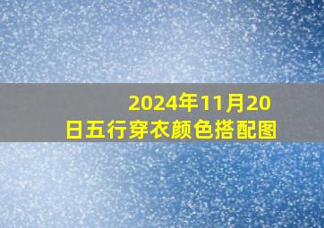 2024年11月20日五行穿衣颜色搭配图