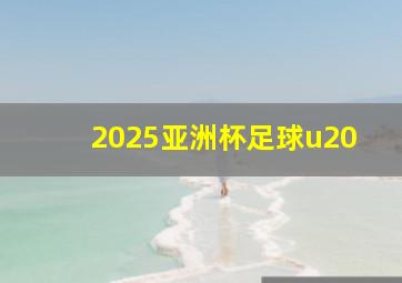 2025亚洲杯足球u20