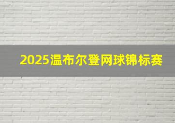 2025温布尔登网球锦标赛