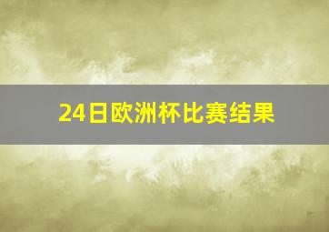 24日欧洲杯比赛结果