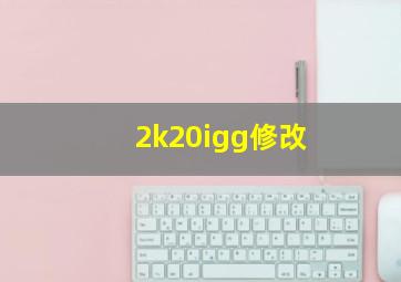 2k20igg修改