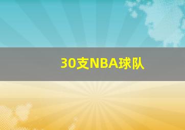 30支NBA球队