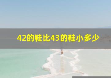 42的鞋比43的鞋小多少