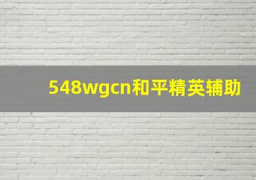 548wgcn和平精英辅助