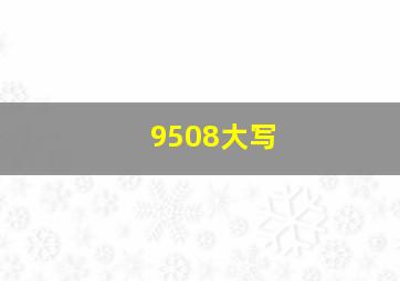 9508大写