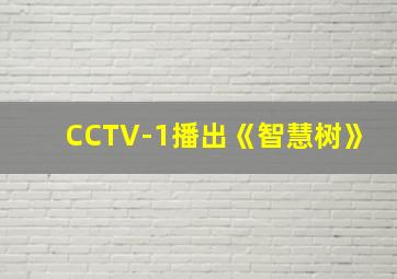 CCTV-1播出《智慧树》