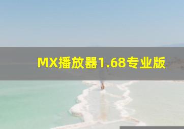 MX播放器1.68专业版