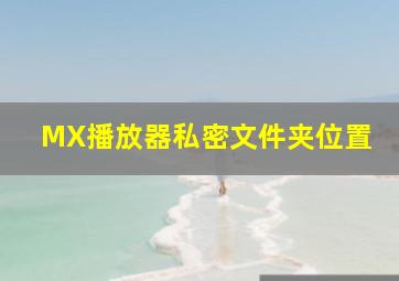 MX播放器私密文件夹位置