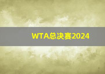 WTA总决赛2024