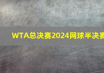 WTA总决赛2024网球半决赛